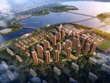岳阳-岳阳楼区锦绣新城项目位于芭蕉湖东岸（洪源小区对面）