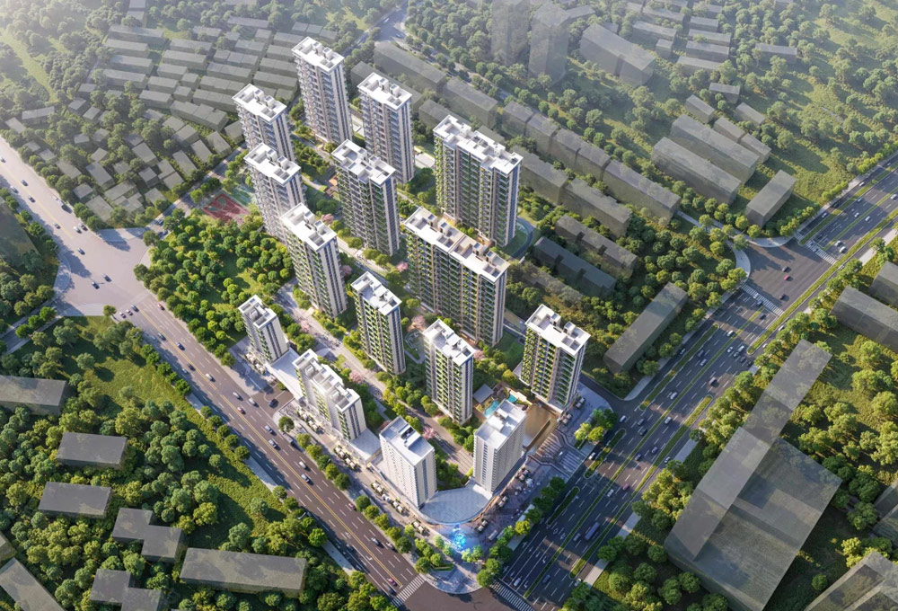 岳阳楼区天伦云锦院项目位于岳阳市岳阳楼区洛王新天地正对面