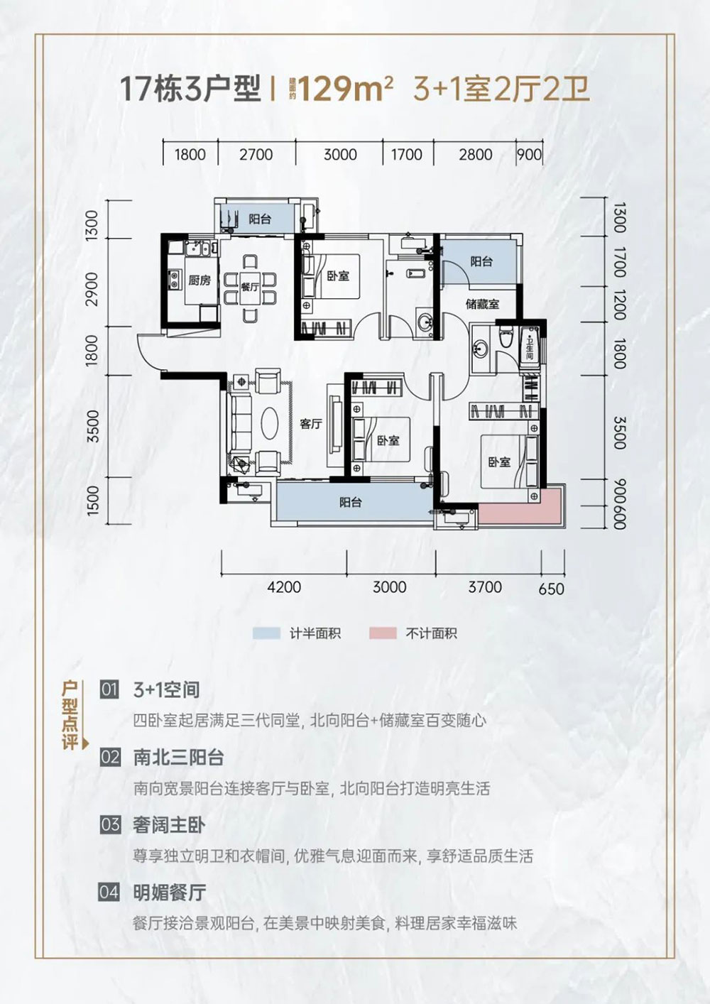 岳阳岳阳楼区中建嘉和城为您提供该项目17栋C户型图片鉴赏