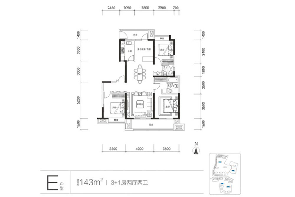 岳阳岳阳楼区城市之光为您提供该项目E户型图片鉴赏