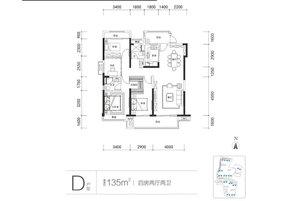 岳阳岳阳楼区澳海富春山居为您提供D户型图片详情鉴赏