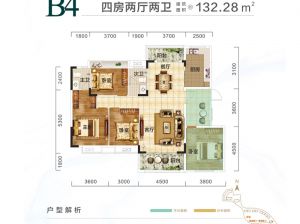 岳阳-岳阳县欣荣御府为您提供B4户型鉴赏