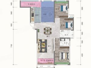 岳阳-岳阳县新天地半岛公园为您提供C户型鉴赏