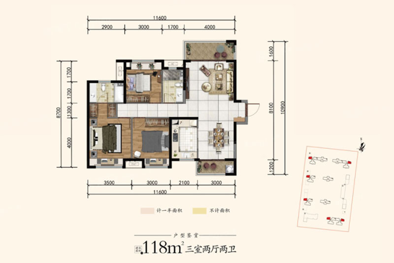 岳阳岳阳楼区梧桐庄园为您提供C户型图片详情鉴赏