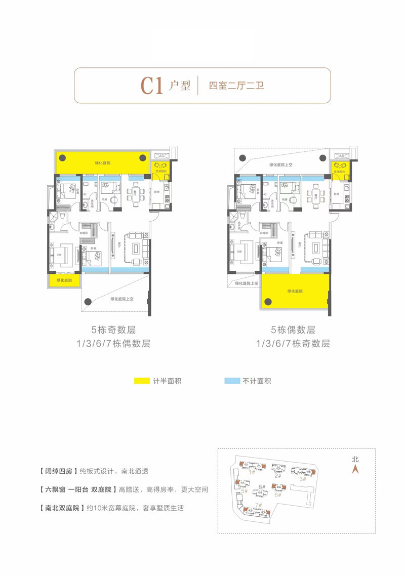 岳阳岳阳楼区天伦湖与树为您提供该项目C1户型图片鉴赏