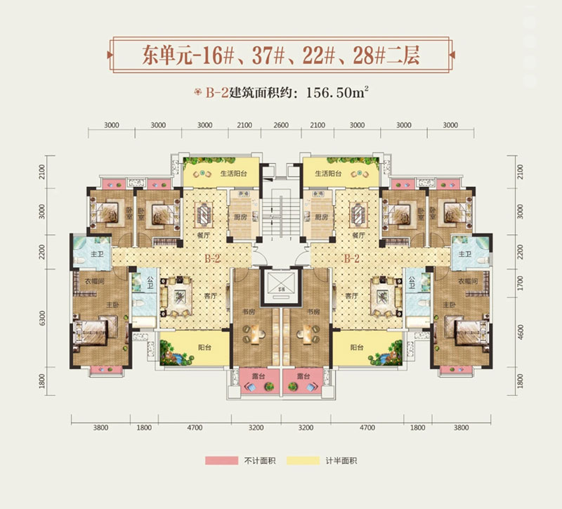 岳阳岳阳楼区富兴御城为您提供B-2户型图片详情鉴赏