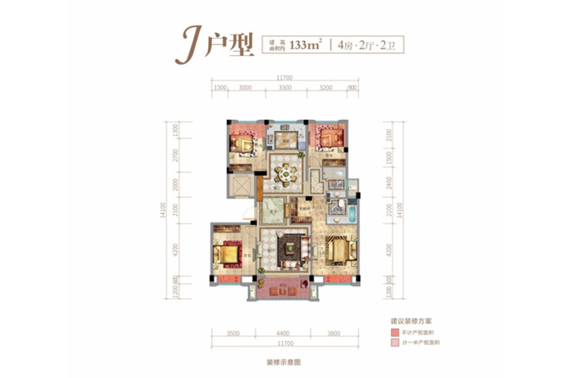 岳阳岳阳楼区金麟府为您提供该项目J户型图片鉴赏