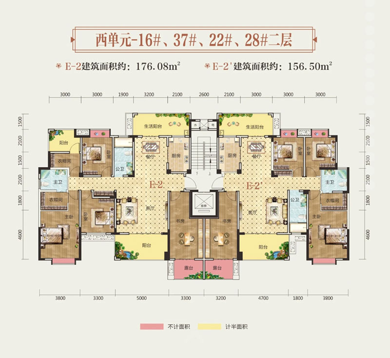 岳阳岳阳楼区富兴御城为您提供E-2户型图片详情鉴赏