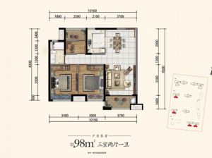 岳阳-岳阳楼区铂悦府为您提供A户型鉴赏