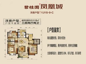 岳阳-岳阳楼区碧桂园凤凰城为您提供洋房C户型鉴赏