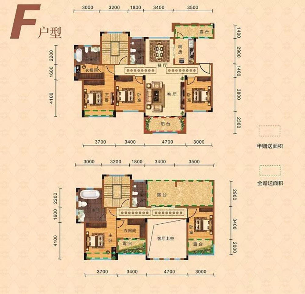 岳阳-平江润雅华府二期为您提供洋房F户型图片详情鉴赏