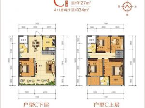 岳阳-平江金润湾为您提供C户型鉴赏