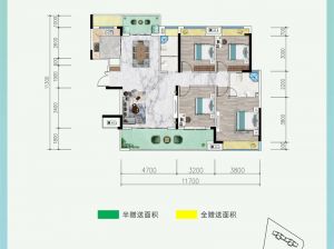 岳阳-平江凤鸣府为您提供A1户型鉴赏