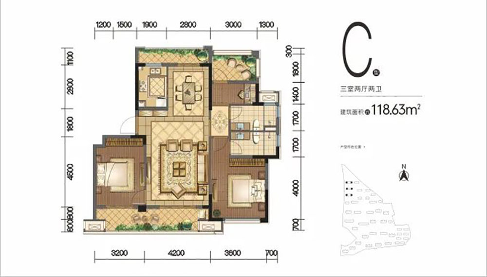 岳阳-临湘桂语江南为您提供C户型图片详情鉴赏