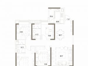 岳阳-汨罗东华滨江新城为您提供A1户型鉴赏