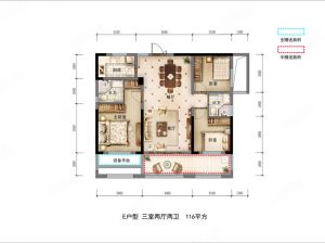 岳阳-汨罗金江学府为您提供E户型鉴赏