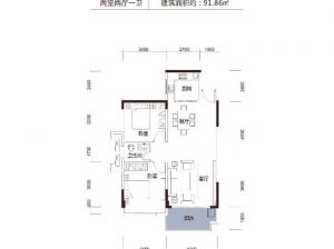 岳阳-华容山水蓉园为您提供B1户型鉴赏