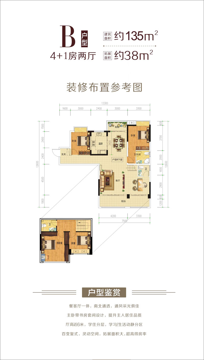 岳阳-华容碧湖公馆为您提供B户型图片详情鉴赏