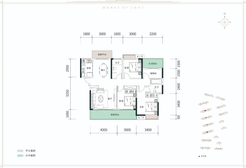 岳阳-华容中景世家为您提供C户型图片详情鉴赏