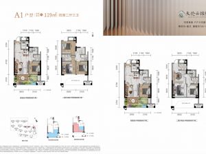 岳阳-岳阳楼区天伦云锦院为您提供A1户型鉴赏
